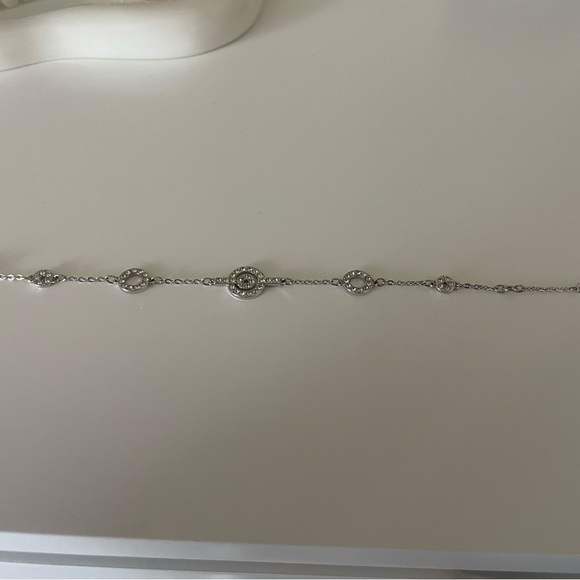 Genuine Swarovski silver plated clear crystal bracelet - Picture 4 of 8